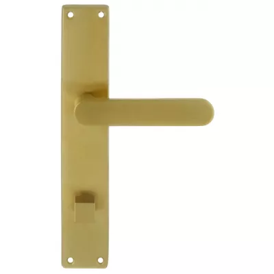 Дверная ручка Extreza Hi-tech "JEMMA" 116 на планке PL13 матовая латунь PVD F08 сантехническая завертка WC