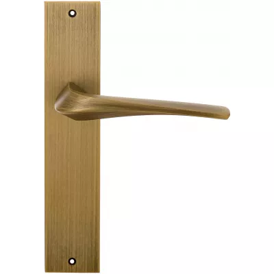 Дверная ручка Extreza Hi-Tech GIRA (Гира) 108 на планке PL11 матовая бронза F03 без доп. запирания PASS