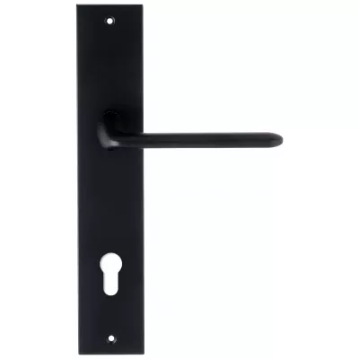 Дверная ручка Extreza Hi-Tech VIKI 127 на планке PL11 черный F22 под цилиндровый механизм CYL