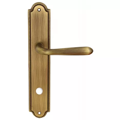 Дверная ручка Extreza ALDO (Альдо) 331 на планке PL03 матовая бронза F03 сантехническая завертка WC