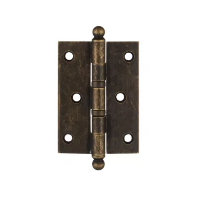 Петля дверная универсальная латунная Extreza 5110 102x76x3 мм античная бронза F23