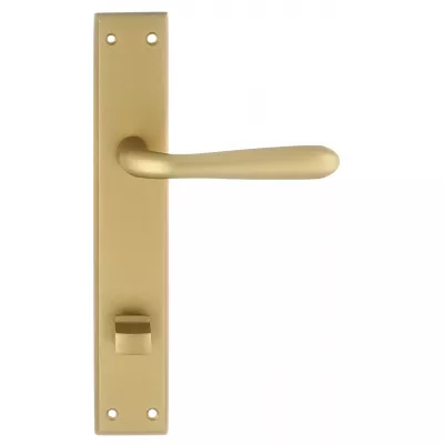 Дверная ручка на планке Extreza Hi-Tech "ALDO" 331 PL13-WC-96 матовая латунь F02