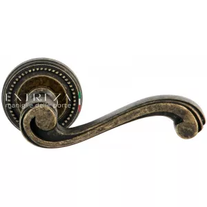 Дверная ручка LINA (Лина) 313 на розетке R03 античная бронза F23
