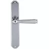 Дверная ручка Extreza ANNET 329 на планке PL01 матовый хром F05 / полированный хром F04 без доп. запирания PASS