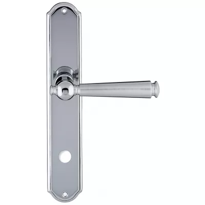 Дверная ручка Extreza ANNET 329 на планке PL01 матовый хром F05 / полированный хром F04 сантехническая завертка WC
