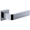 Дверная ручка Extreza Hi-tech SLIM SOUND (Саунд) 106 на квадратной розетке R11 полированный хром F04