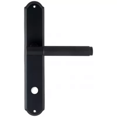 Дверная ручка Extreza TUBA 126 на планке PL01 черный F22 сантехническая завертка WC