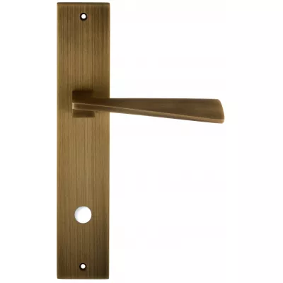 Дверная ручка Extreza Hi-Tech DIA (Диа) 118 на планке PL11 матовая бронза F03 сантехническая завертка WC