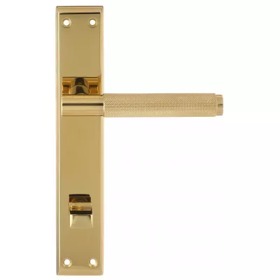 Дверная ручка на планке Extreza Hi-Tech "TUBA" 126 PL13-WC-96 полированная латунь F01/F06