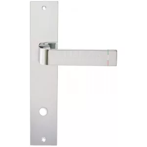 Дверная ручка Hi-Tech SOUND (Саунд) 106 на планке PL11 полированный хром F04 сантехническая завертка WC