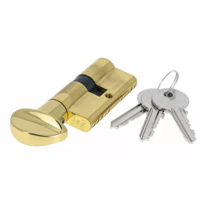 Цилиндровый механизма Extreza AS-70С ключ-вертушка 25x10x35 (30/40) полированная латунь F01