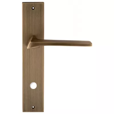 Дверная ручка Extreza Hi-Tech Erica (Эрика) 119 на планке PL11 матовая бронза F03 сантехническая завертка WC