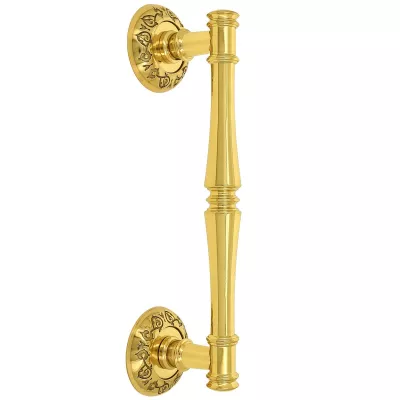 Ручка дверная скоба Extreza PIERO R04 полированная латунь F01