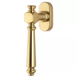 Дверная ручка VERONIKA (Вероника) 325 HW (ОКОННАЯ), полированное золото F01