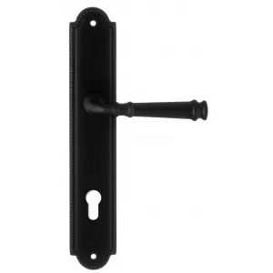 Дверная ручка BONO (Боно) 328 на планке PL03 CYL черный матовый F22