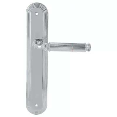 Дверная ручка Extreza BENITO (Бенито) 307 на планке PL05 полированный хром F04 под цилиндровый механизм CYL