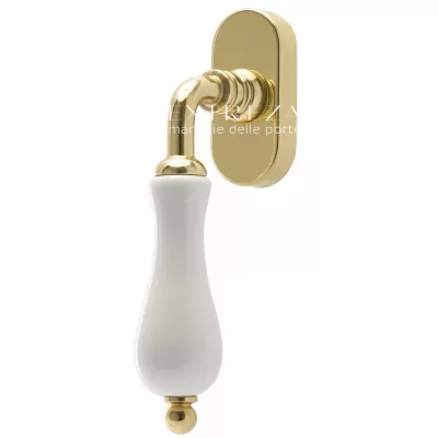 Ручка оконная Extreza DANA (Дана) 305 HW полированная латунь F01