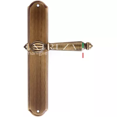 Дверная ручка Extreza DANIEL (Даниел) 308 на планке PL01 матовая бронза F03