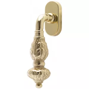 Ручка оконная TESLA (Тесла) 315 HW полированная латунь F01