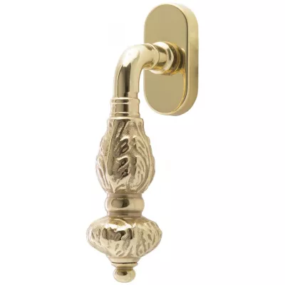 Ручка оконная Extreza TESLA (Тесла) 315 HW полированная латунь F01