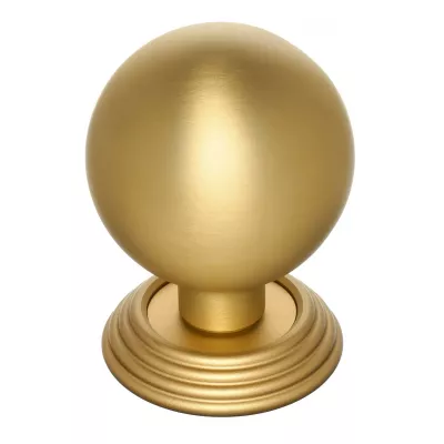 Дверная ручка-кноб Extreza TONDO R05 матовая латунь F02 (1шт.)