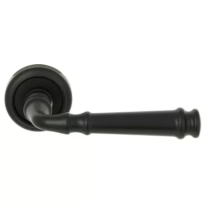 Дверная ручка Extreza BONO (Боно) 328 на розетке R01 черный матовый F22