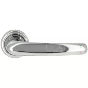 Дверная ручка MONACO (Монако) 330 на розетке R01 полированный хром F04