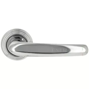Дверная ручка MONACO (Монако) 330 на розетке R05 полированный хром F04