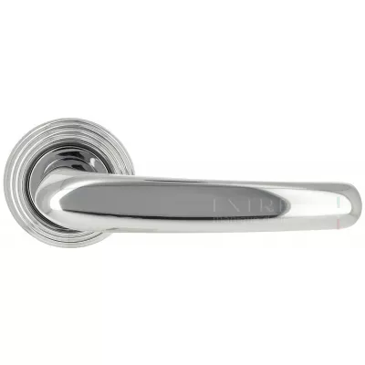 Дверная ручка Extreza MONACO (Монако) 330 на розетке R05 полированный хром F04