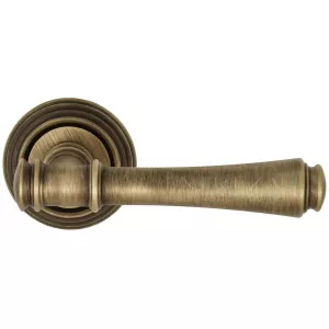 Дверная ручка PIERO (Пиеро) 326 на розетке R05 матовая бронза F03