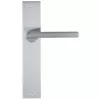 Дверная ручка Extreza Hi-Tech SANTA 128 на планке PL11 матовый хром F05 без доп. запирания PASS