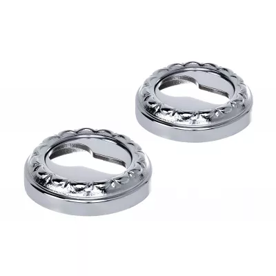 Накладка дверная под цилиндр Extreza CYL R02 полированный хром F04