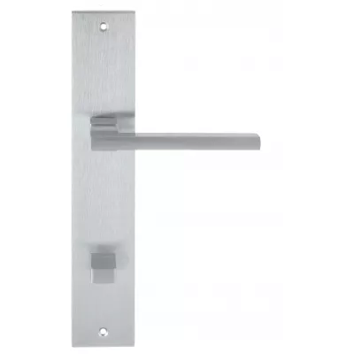 Дверная ручка Extreza Hi-Tech ROKSI (Рокси) 107 на планке PL11 матовый хром F05 сантехническая завертка WC