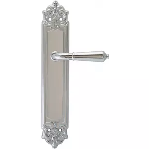 Дверная ручка PETRA (Петра) 304 на планке PL02 полированный хром F04