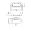 Защёлка магнитная сантехническая LM 5212OL BL, черный матовый