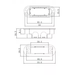 Защёлка магнитная под ключевой цилиндр LM 5212CL BL, черный матовый