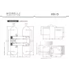 Дверная петля скрытой установки с 3-D регулировкой Morelli HH-9 SC, цвет - матовый хром