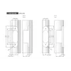 Дверная петля скрытой установки с 3-D регулировкой Morelli HH-9 SC, цвет - матовый хром