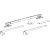 Комплект SLIDING для одностворчатой двери от 740 до 1100мм, двойной доводчик, на потолок