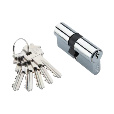 Цилиндр ADDEN BAU CYL 5-60 KEY Хром; ключ-ключ