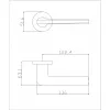 Дверная ручка ADDEN BAU, ELIT S-487 GRAPHITE - Графит