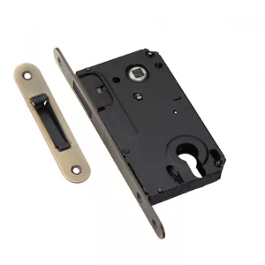 Защёлка врезная магнитная под ключевой цилиндр ADDEN BAU. KEY MAG 5085 BRONZE (цвет БРОНЗА)