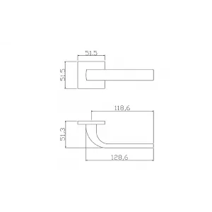 Ручка ADDEN BAU COMET S-546 NICKEL (цвет НИКЕЛЬ)