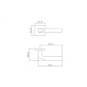 Ручка ADDEN BAU SHELF S-559 GRAPHITE (цвет ГРАФИТ)