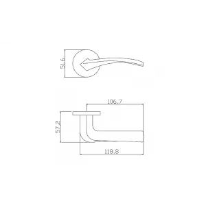 Ручка ADDEN BAU WAVE S-488 GRAPHITE (цвет ГРАФИТ)