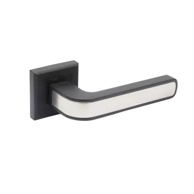 Дверные ручки ADDEN BAU Quadro PIEZA Q360 BLACK / MAT.NICKEL Чёрный/никель