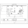 Защёлка под цилиндр магнитная ADDEN BAU  KEY-5085 MAG WHITE Белый матовый