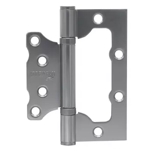 Петля дверная универсальная без врезки с двумя подшипниками ADDEN BAU. 100X75X2.5 BUT MATTE SATIN CHROME (цвет МАТОВЫЙ ХРОМ)