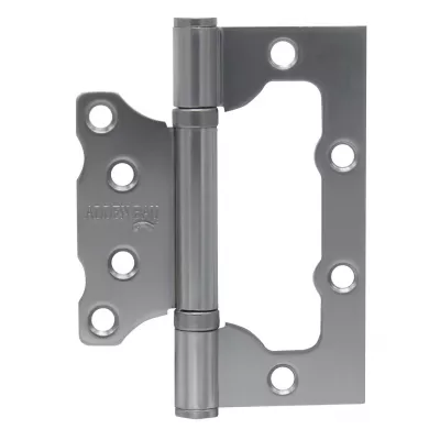 Петли универсальные без врезки ADDEN BAU  100X75X2.5 BUT MATTE SATIN CHROME Матовый хром