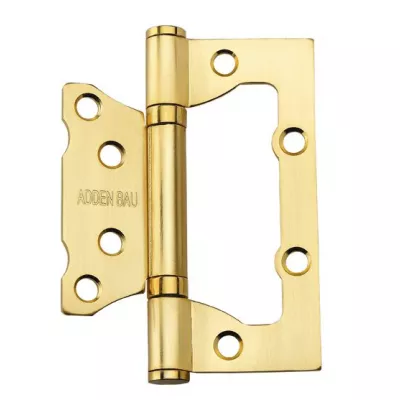 Петли универсальные без врезки ADDEN BAU  100X75X2.5 BUT SATIN GOLD Золото матовое